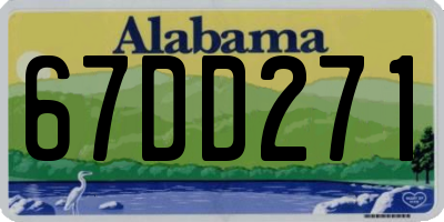 AL license plate 67DD271