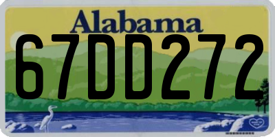 AL license plate 67DD272