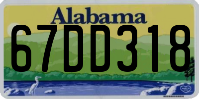 AL license plate 67DD318