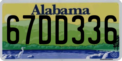 AL license plate 67DD336