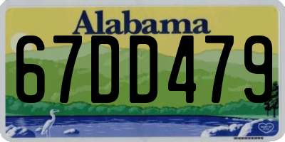 AL license plate 67DD479