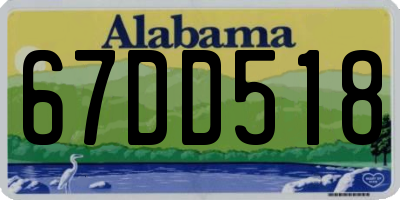 AL license plate 67DD518