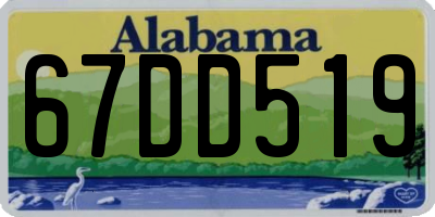 AL license plate 67DD519