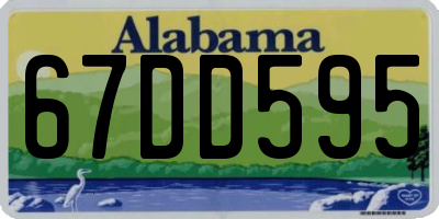 AL license plate 67DD595