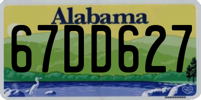 AL license plate 67DD627