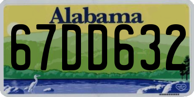 AL license plate 67DD632