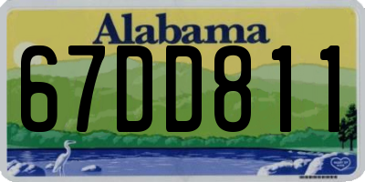 AL license plate 67DD811