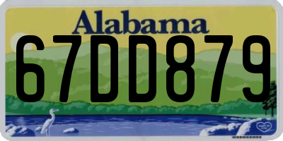 AL license plate 67DD879