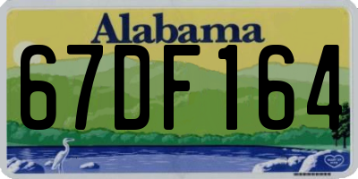AL license plate 67DF164