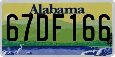 AL license plate 67DF166