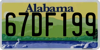AL license plate 67DF199