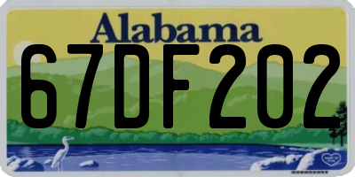 AL license plate 67DF202