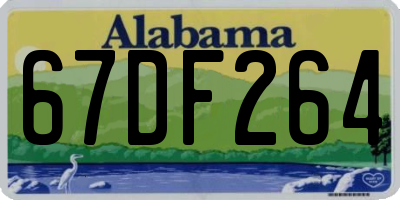 AL license plate 67DF264