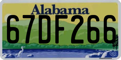 AL license plate 67DF266
