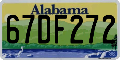 AL license plate 67DF272