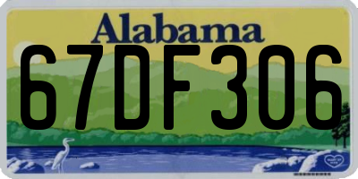 AL license plate 67DF306