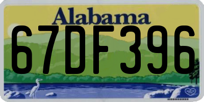 AL license plate 67DF396