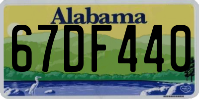 AL license plate 67DF440