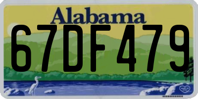 AL license plate 67DF479