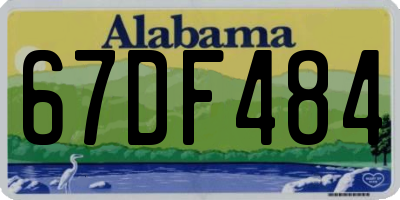 AL license plate 67DF484