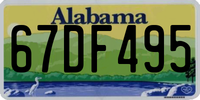 AL license plate 67DF495