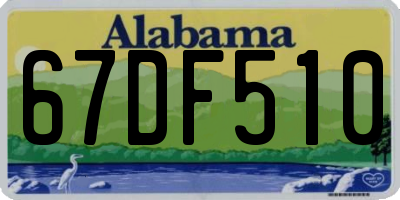 AL license plate 67DF510