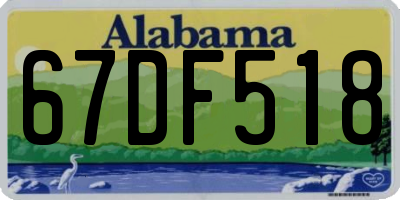 AL license plate 67DF518