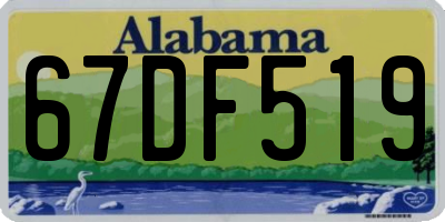 AL license plate 67DF519