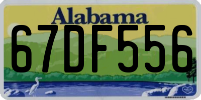 AL license plate 67DF556