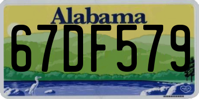 AL license plate 67DF579