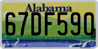 AL license plate 67DF590
