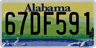 AL license plate 67DF591
