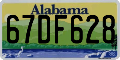 AL license plate 67DF628