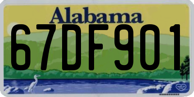 AL license plate 67DF901