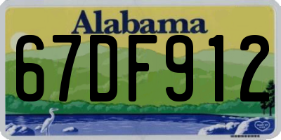 AL license plate 67DF912