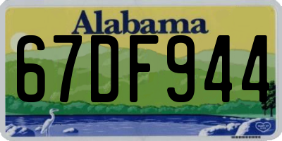 AL license plate 67DF944