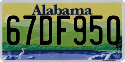 AL license plate 67DF950
