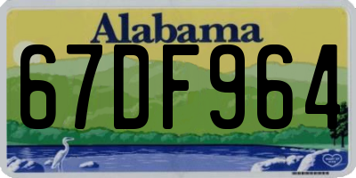 AL license plate 67DF964