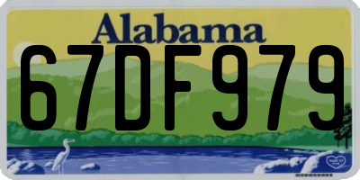 AL license plate 67DF979