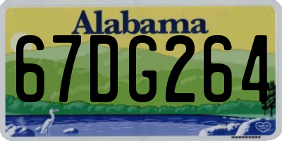 AL license plate 67DG264