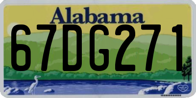 AL license plate 67DG271