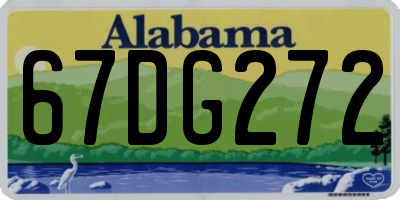AL license plate 67DG272