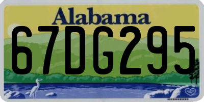 AL license plate 67DG295
