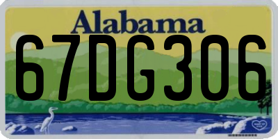 AL license plate 67DG306