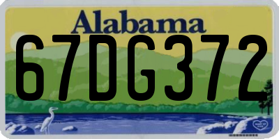AL license plate 67DG372