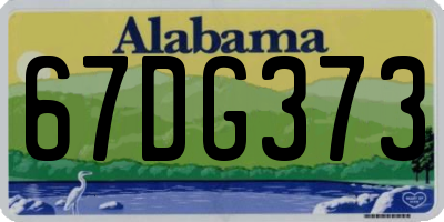 AL license plate 67DG373