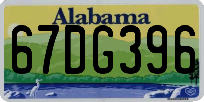 AL license plate 67DG396