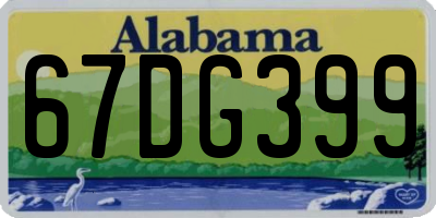 AL license plate 67DG399