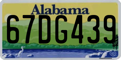 AL license plate 67DG439