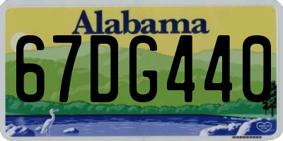AL license plate 67DG440